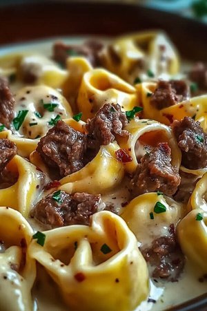 Cheesesteak Tortellini Recipe