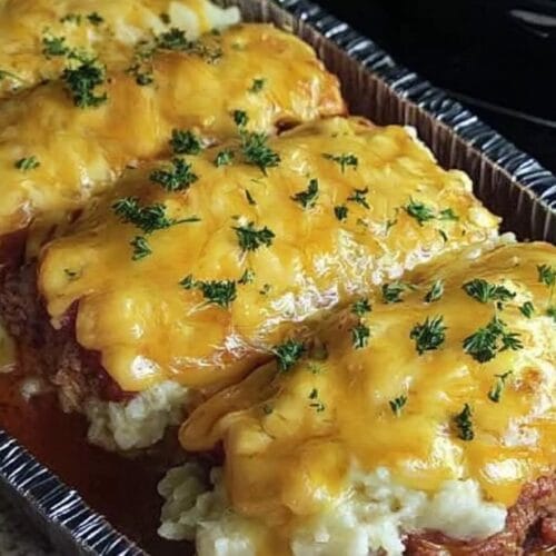 Delicious Meatloaf with Mashed Potatoes and Cheese Recipe