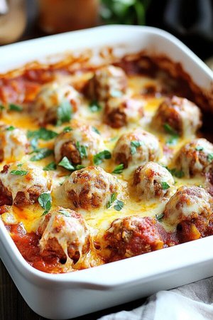 Dump and Bake Meatball Casserole Recipe