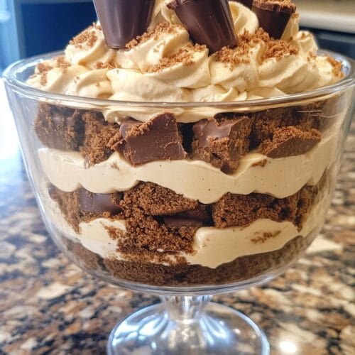 Peanut Butter Cup Brownie Trifle Recipe