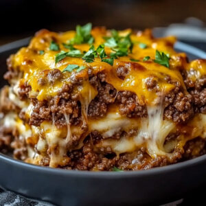 Cheesy Loaded Meatloaf Casserole Recipe