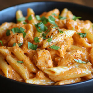 Creamy Buffalo Chicken Alfredo Penne