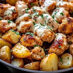 Garlic Parmesan Chicken and Potatoes Recipe