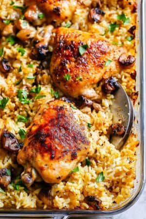 Oven Baked Chicken and Rice Recipe