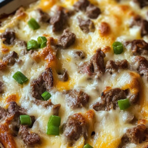 Philly Cheese Steak Casserole Recipe