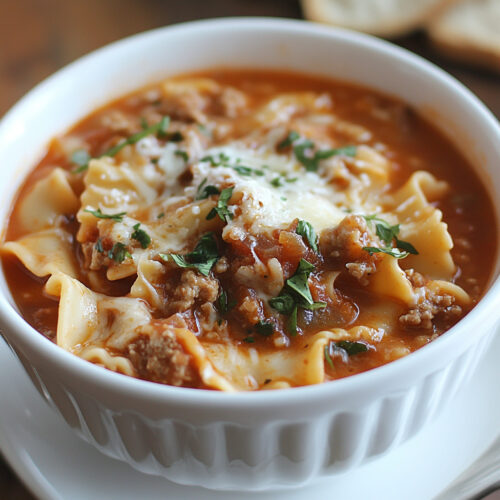 Slow Cooker Lasagna Soup Recipe