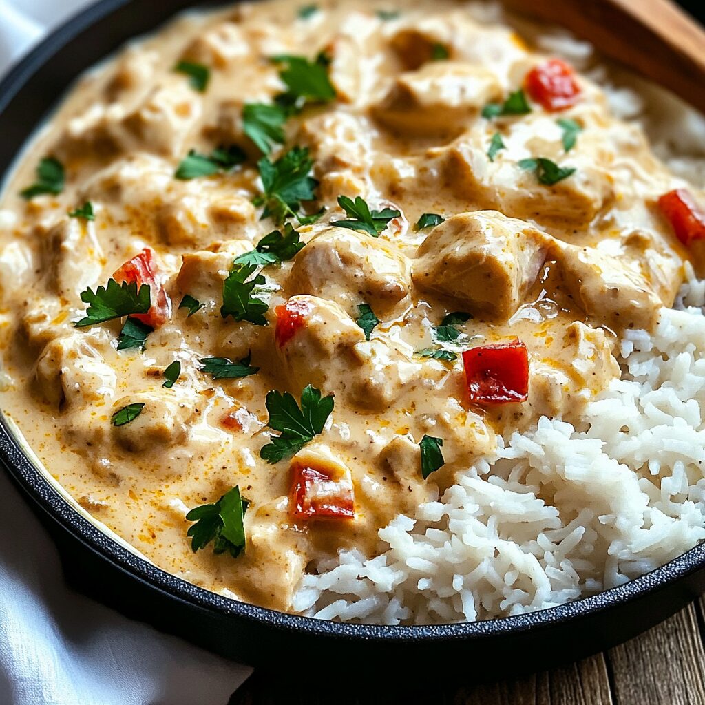 Creamy Smothered Chicken and Rice