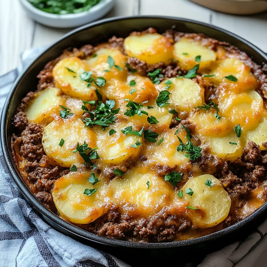 Ground Beef and Potatoes Casserole