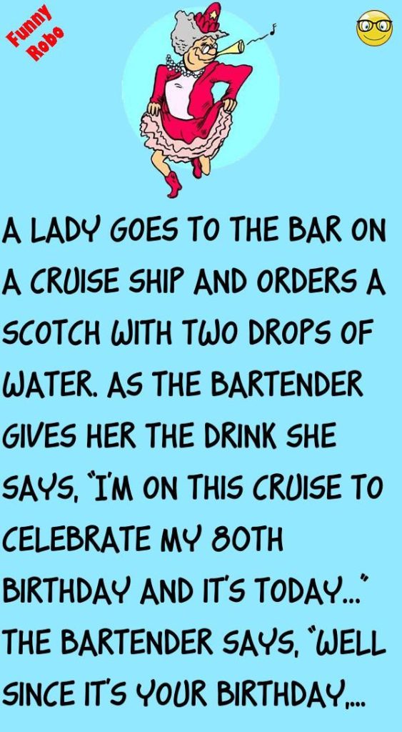 80 Year Old Lady Goes For A Birthday Drink