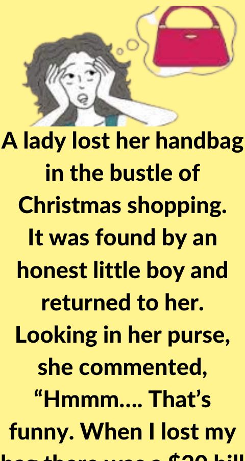 Lady Loses Her Handbag